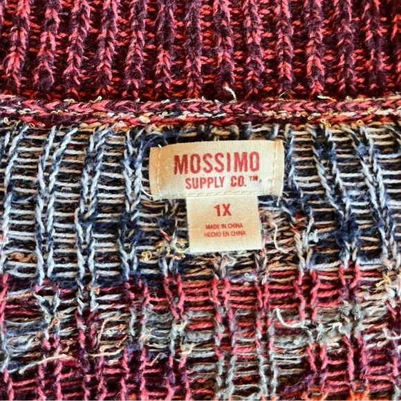🍁 Mossimo Supply Co. Cardigan - Size 1X - Multicolor Knit Sweater - Picture 5 of 6